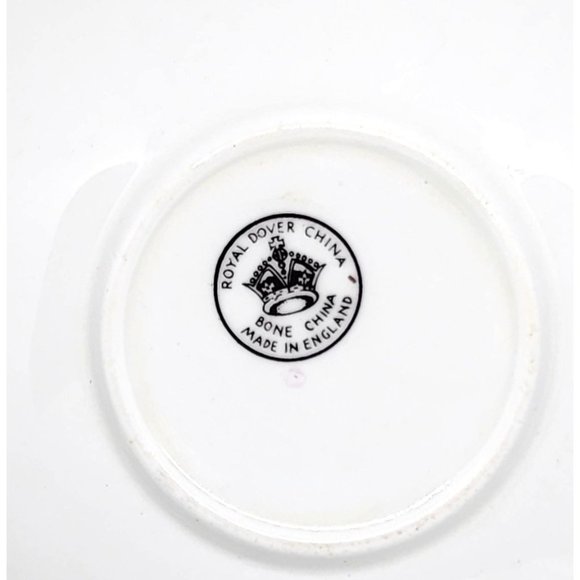 Royal Dover China Teacup & Saucer, Vibrant Floral Design, Gold Trim, Vintage - Picture 10 of 15